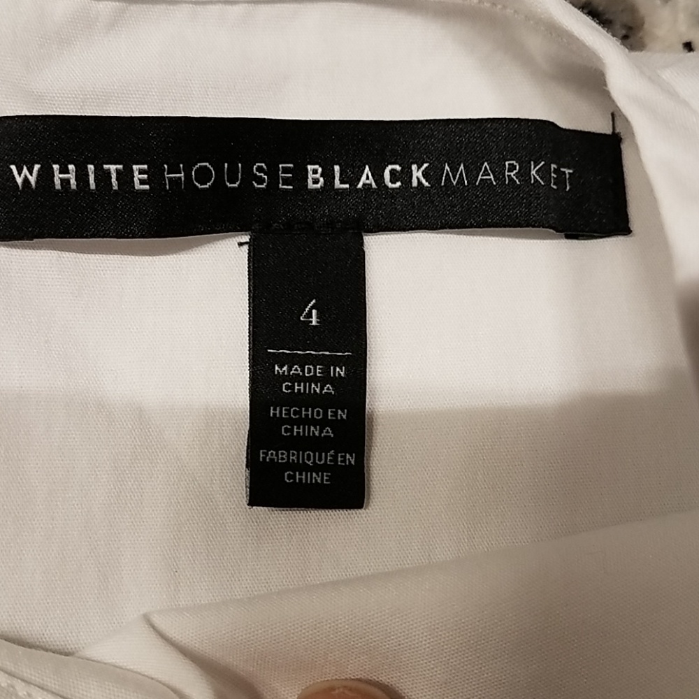 "White House Black Market" Tunic Top